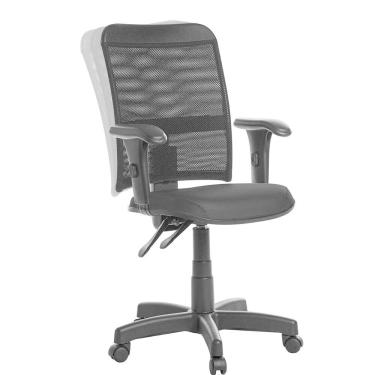 Imagem de Cadeira De Escritório Ergonômica Tela Com Braço Rv Preto