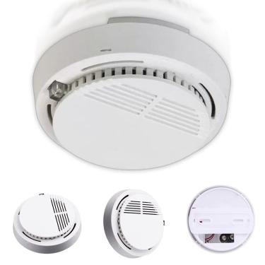 Imagem de Detector De Incendio Alarme Fumaca Fogo Sensor Fotoeletrico Seguranca Casa Empresarial Comercial Protecao Do Lar