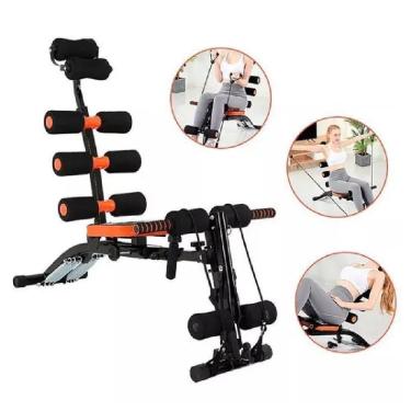Imagem de Aparelho Portátil Para Musculação Abdômen Treinamento 6 Em 1 Em Casa Exercícios Completo