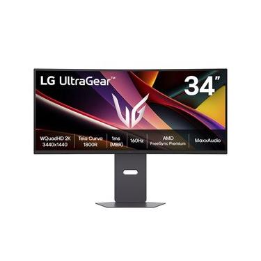 Imagem de Monitor Gamer UltraGear™ Curvo 34" LG QuadHD 2K, UltraWide 1800R, 160Hz com 3200:1 de Contraste - 34G600A-B