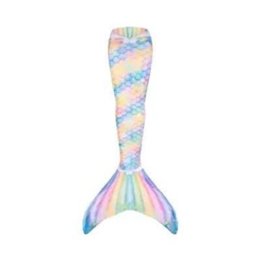 Imagem de Fantasia De Sereia Para Crianças E Adultos, Traje De Natação Com Monof