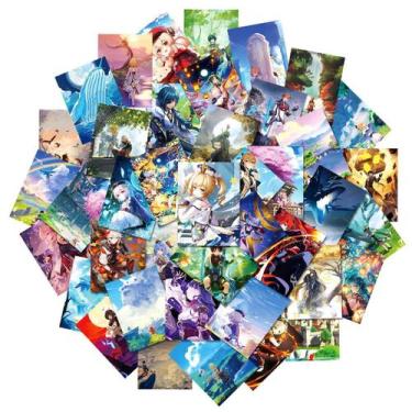 Imagem de Adesivos Genshins Impacts Anime à prova d'água, 50 unidades - yiweisai