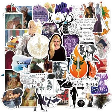 Imagem de Adesivos Thrones Of Glass à prova d'água de vinil anime (50 unidades) 