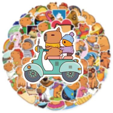 Imagem de Adesivos, cobaia, capivaras, anime, desenho animado, 50 unidades de PV