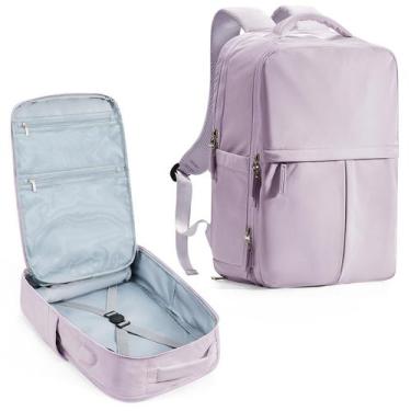 Imagem de Mochila de viagem Suratio Large Carry On Flight aprovada em roxa