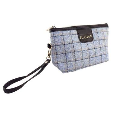 Imagem de Necessaire Organizadora Mala Viagem Maquiagem Bolsa Higiene - Platina,