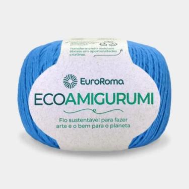 Imagem de Linha EcoAmigurumi 254 m - EuroRoma, 901-Azul Piscina