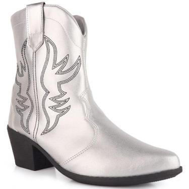 Imagem de Bota Feminina Texana Western Bico Fino Salto 6cm Moda Country Confortá