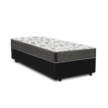 Imagem de Cama Base Box Solteiro Preto Colchão ISO 100 D33 - Ortobom - Alto Nive