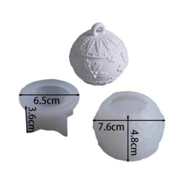 Imagem de Molde De Silicone Para Pote De Bola De Neve Com Tampa, Vaso 3D DIY Art