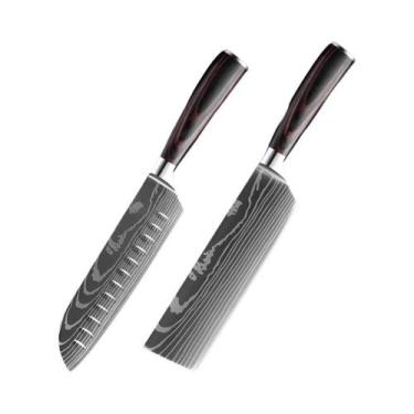 Imagem de Conjunto De Facas De Cozinha Em Aço Inoxidável 7Cr17Mov 1-9PCS Faca De