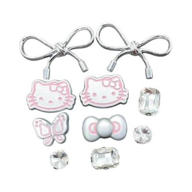 Imagem de Pingentes De Borboleta Hello Kitty Para Meninas, 10 Peças, Removíveis,