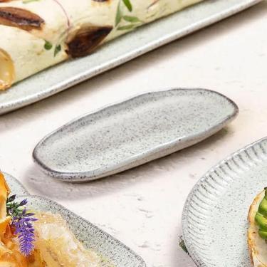 Imagem de Conjunto de Travessas Ovais Rasas Porto Brasil Orgânico Pistache 16,5x8cm - 4 Peças