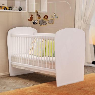 Imagem de Berço Feito Em Mdp 15mm Com Bordas Em Pvc Percasa Branco