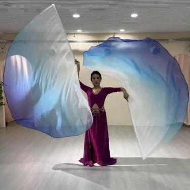 Imagem de Bandeira Degradê Unidade Com Vareta Dança do Ventre - Pronta Entrega- 