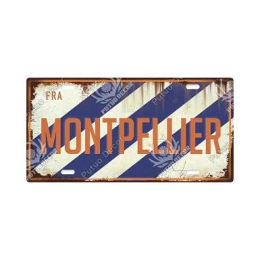 Imagem de Placa De Metal Vintage Francesa Com Tema Urbano, Placa Decorativa De E