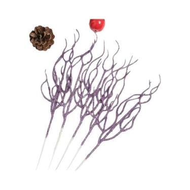 Imagem de Buquê De Ramos Coloridos Artificiais Para Decoração De Árvore De Natal