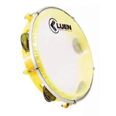 Imagem de Pandeiro Luen 8 Junior Pele Cristal Abs Platinelas De Inox - Cores Sor