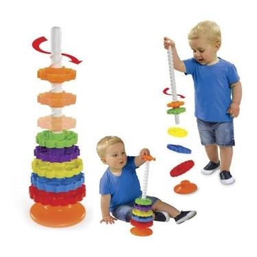 Imagem de Giro Mágico Dismat Brinquedo Educativo Para Bebê 1 Ano Mk326 - Congrat