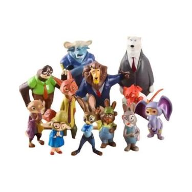 Imagem de Figuras De Ação De Animais De Zootopia, Conjunto De 12 Peças, Brinqued