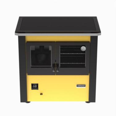 Imagem de Fogao a Pellets Venax n 2 Le Corbusier Amarelo, 110V