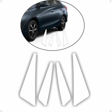 Imagem de Kit Protetor De Porta Yaris Hatch Sedan Adesivo Transparente - SPORTIN