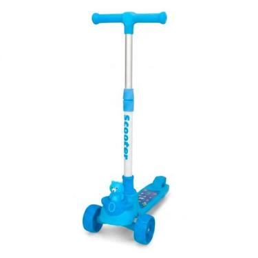 Imagem de Patinete Infantil 3 Rodas Regulável Diversão Cor:Azul - GXM