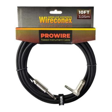 Imagem de Cabo wireconex prowire tweed 10 ft 3,05 mts p10 x p10 preto