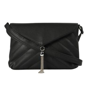 Imagem de Bolsa Alice Palucci Envelope Semax Pequena Matelassê AL3006 Cor:Preto,