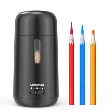 Imagem de Apontador de Lápis Automático Recarregável Aniborsa Preto