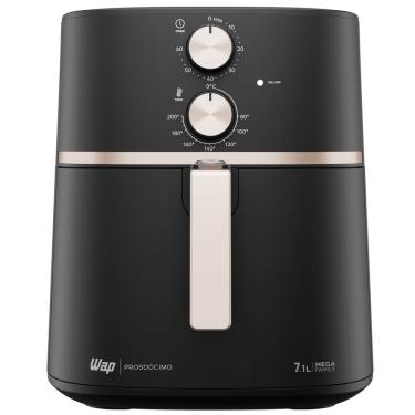 Imagem de Fritadeira Elétrica Sem óleo Airfryer Wap Mega Family 7,1 Litros 1700W Preta Antiaderen...