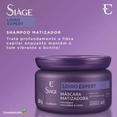 Imagem de Máscara Capilar Matizadora Siàge Loiro Expert 250g - siage Eudora 