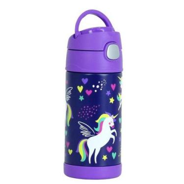 Imagem de Garrafa Térmica Infantil Unicórnio  355ml Azul Thermos
