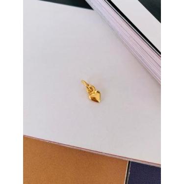 Imagem de Berloques para pulseiras Semi Joia Ouro e Prata Mini coração - Dondoca