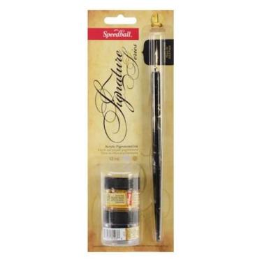 Imagem de Kit para Caligrafia Speedball Pena e Tinta Signature 94160