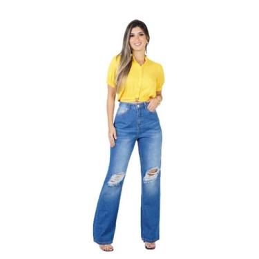 Imagem de Calça Feminina Wide Leg - Corrente, 44