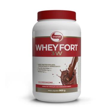 Imagem de Whey Fort 3W Vitafor Mochaccino 900g