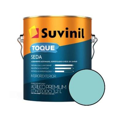 Imagem de Tinta acrílica suvinil toque seda oceano índico 3,2l - SUVINIL ACABAME