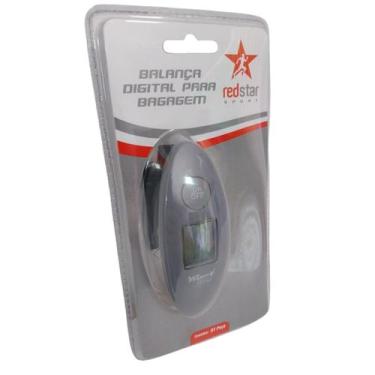 Imagem de Balança digital para bagagem pesa até 40kg redstar sport, Cinza