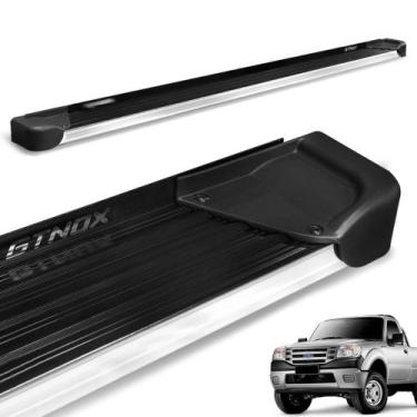 Imagem de Estribo Lateral Ford Ranger CS 1998 a 2012 Alumínio Preto A4 - Gtnox