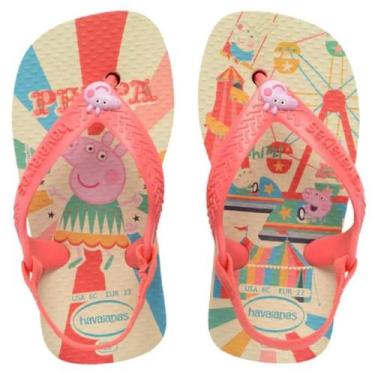 Imagem de Chinelo Havaianas Baby Menina Peppa Pig 4145980 Rosa, 21, Rosa