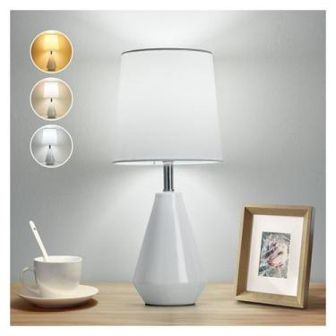 Imagem de Lamp bdayanx Lâmpada de mesa de cabeceira pequena de 15,5", temperatur