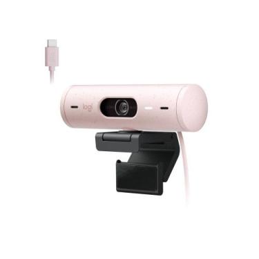 Imagem de Webcam + Suporte Logitech Brio 500 Full HD, 1080p, 30 FPS, com Microfo
