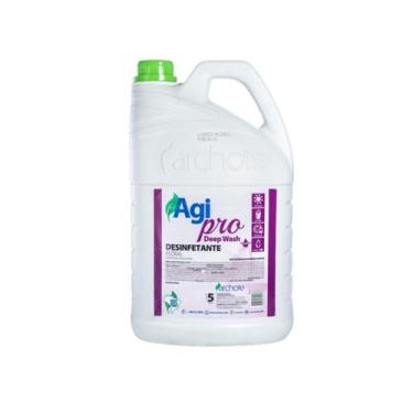 Imagem de Desinfetante Deep Wash Floral 5L Agipro Concentrado Bactericida Germic
