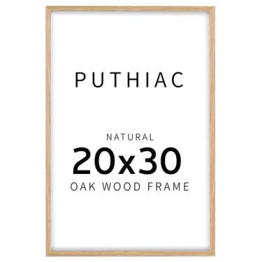 Imagem de Porta-retratos Puthiac Oak Wood 20x30cm bege (1 pacote)