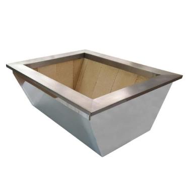 Imagem de Braseiro cooktop de embutir , inteiro em aço inox -70x50x25-bmd70 - MD