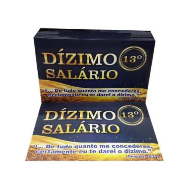 Imagem de Envelope Dízimo Décimo Terceiro Colado - 100 Unidades - no-brand