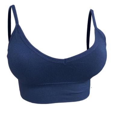 Imagem de Top Sutiã Fitness Microfibra Sem Costura E Bojo Removível - SOPHIA MOD
