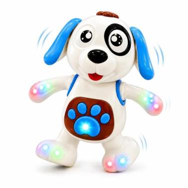 Imagem de Brinquedo Cachorro Dançante Sons e Luzes Azul - toys