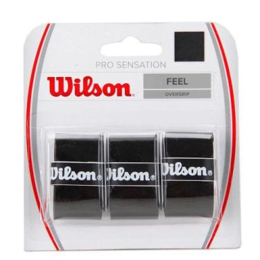 Imagem de Overgrip Wilson Pro Sensation Preto - 3 Unidades